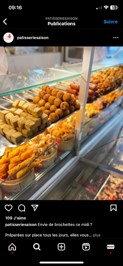 Pâtisserie De Saison, Pâtisserie à Paris 13