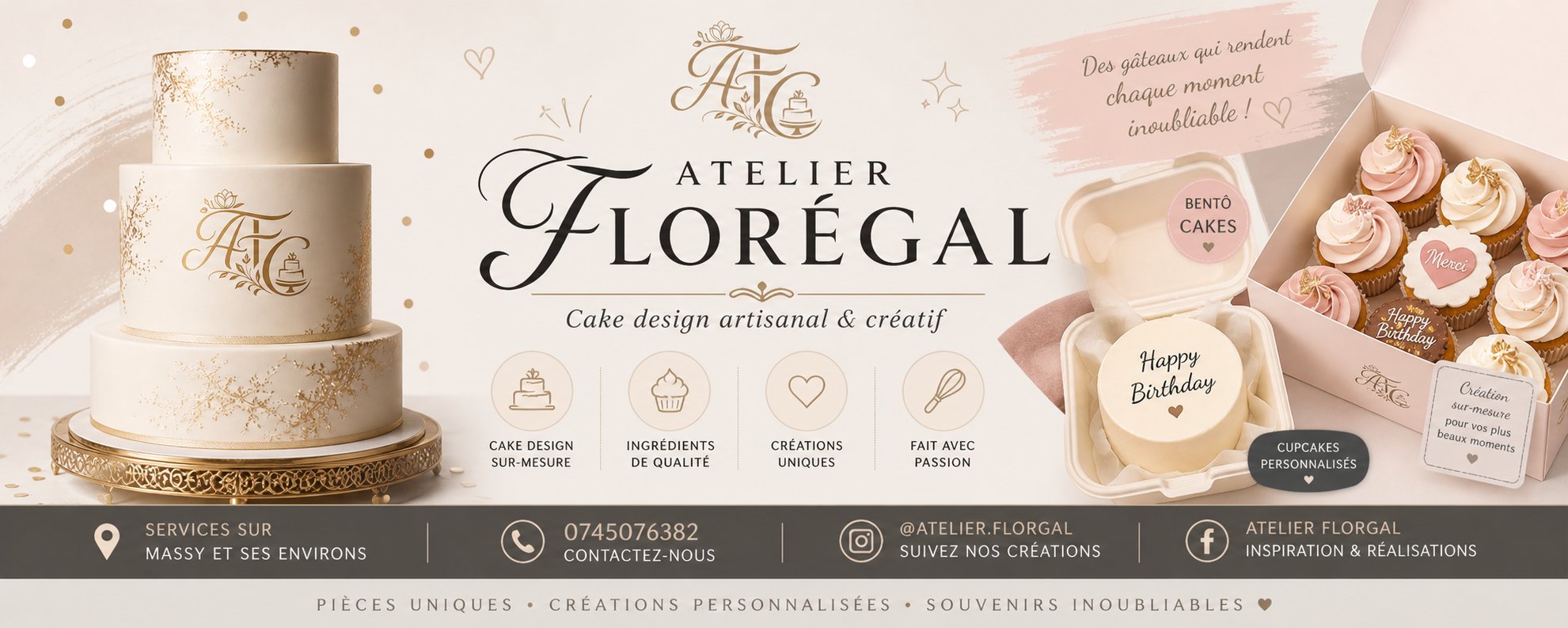 Atelier Florégal Cake Design, Pâtisserie à Massy
